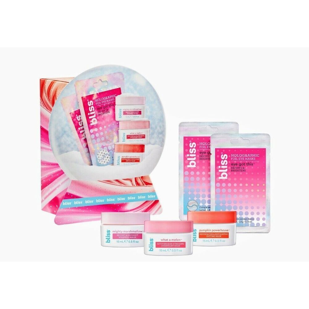 Bliss Snow Globe Face Mask Set, 5 Pieces